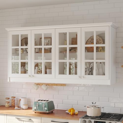 Kitchen Wall Cabinet With Glass Doors