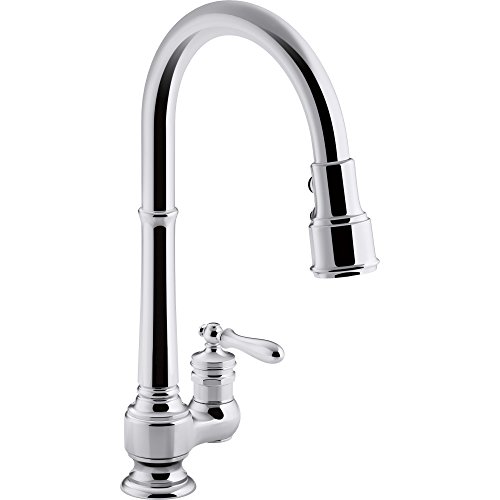 Kohler Crue Single-Handle Pull-Down Sprayer Kitchen Faucet in Polished Chrome Review & Features