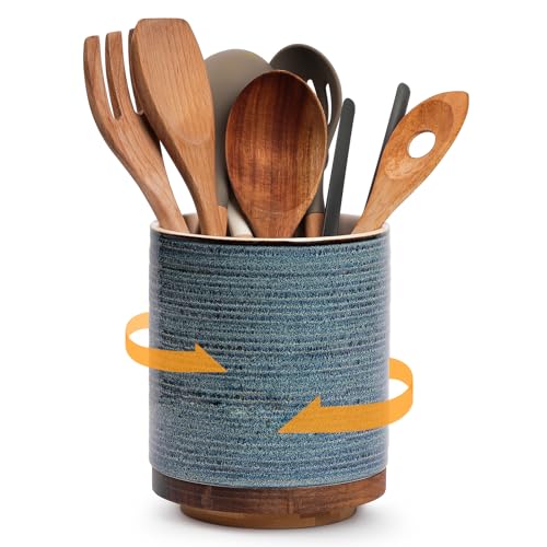 Large Ceramic Kitchen Utensil Holder