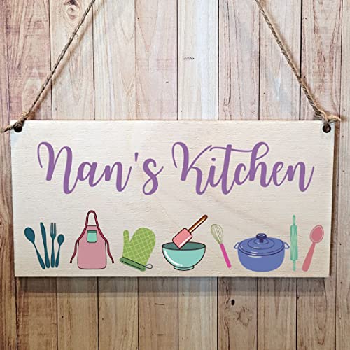 Nan’S Kitchen & Market – Stow: Charming Wooden Gift Sign for Grandma
