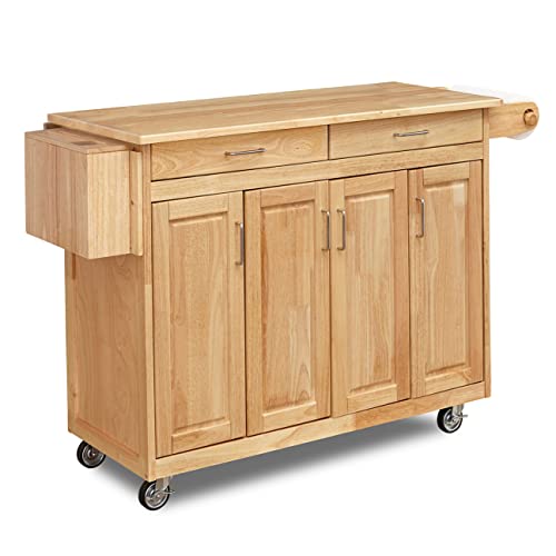 Natural Wood Kitchen Island