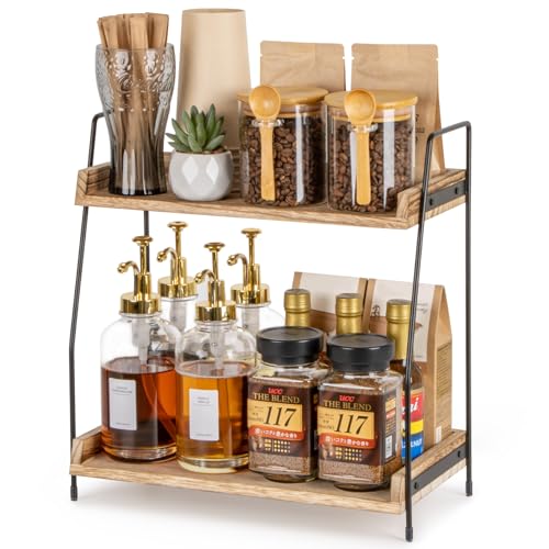 Neat Kitchen And Bar: Top 2-Tier Coffee Station Organizers for Counters