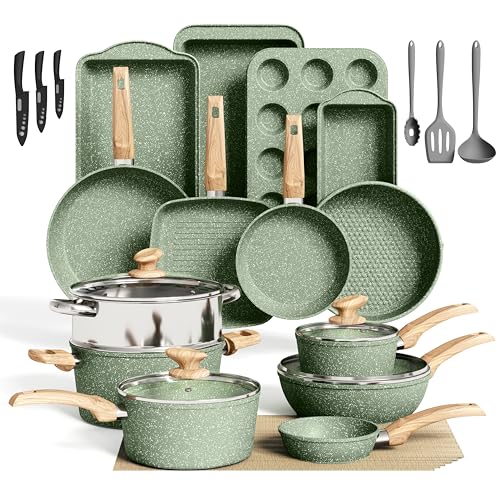 Olive Cove Italian Kitchen: Ultimate Nonstick Cookware Sets for Healthy Cooking