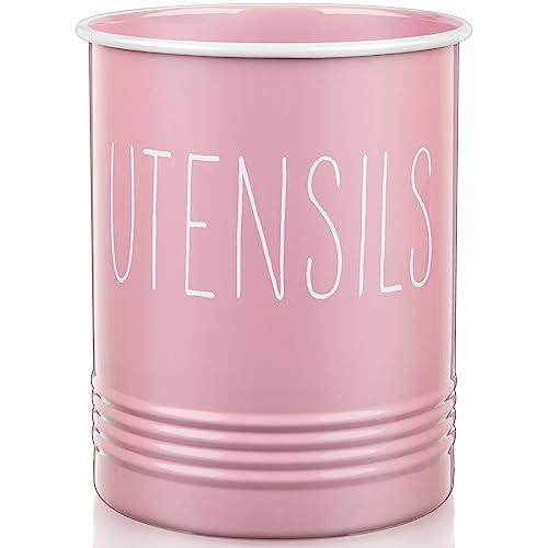 Pink Kitchen Utensil Holder: Stylish Storage for Your Cooking Essentials
