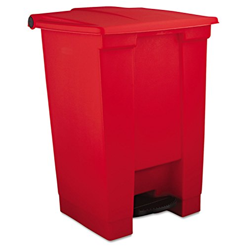 Red Kitchen Trash Can Step-On: Hands-Free, Hygienic, and Stylish Waste Solution