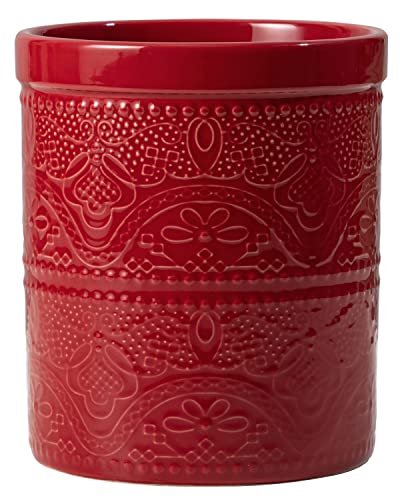 Red Kitchen Utensil Holder: Stylish and Durable Countertop Organizer