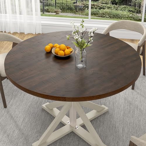 Round Farmhouse Kitchen Table: Stylish Rustic Dining for Cozy Gatherings