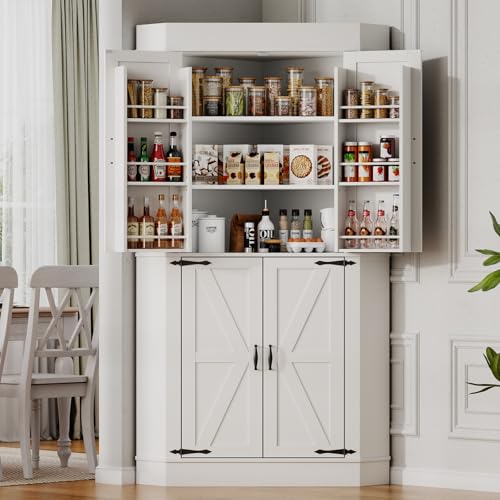 Small Kitchen Corner Pantry Cabinet: Maximize Storage with Stylish Farmhouse Designs