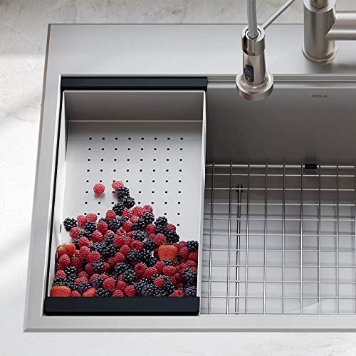 Stainless Steel Colander for Workstation Kitchen Sink: Essential Straining Solution