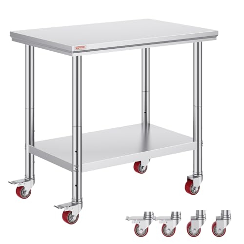 Stainless Steel Kitchen Island on Wheels