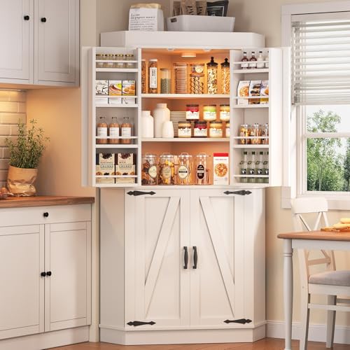 Tall Corner Cabinets for Kitchen: Maximize Storage with Stylish Farmhouse Designs
