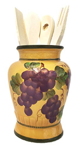 Tuscan Italian Kitchen Decor: Elegant Utensil Holders and Wall Art Ideas