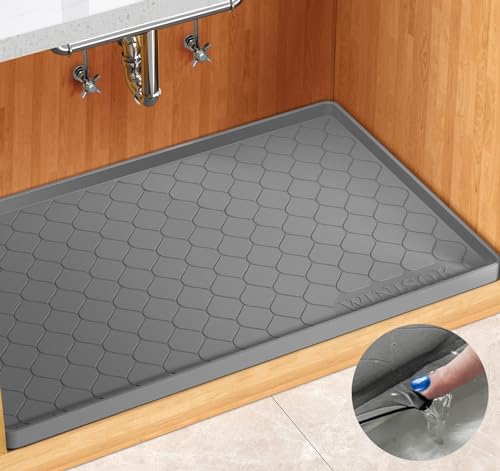 Under Kitchen Sink Mat: Top Waterproof Silicone Protectors for Cabinets