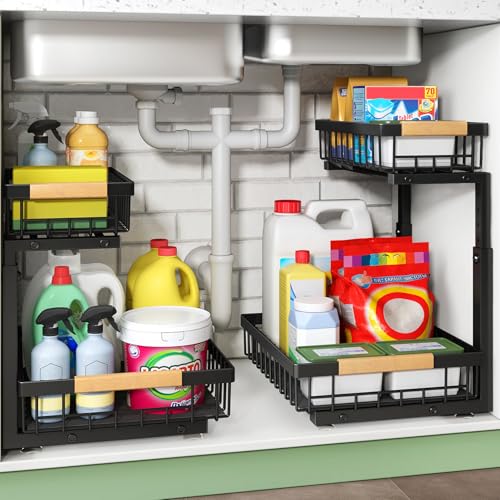 Under Kitchen Sink Sliding Storage