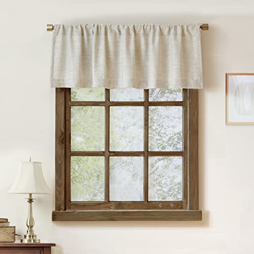 Valances for Kitchen Window: Stylish Rustic Linen Curtains to Brighten Space