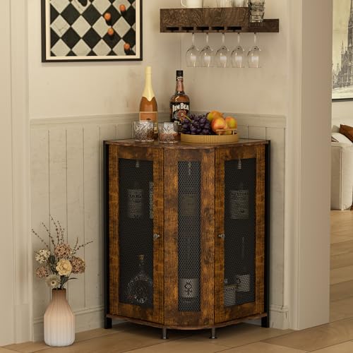 Village Corner Comfort Kitchen & Bar: Stylish Industrial Corner Storage Solutions