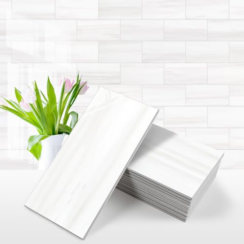 White Kitchen Backsplash Tile