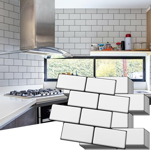 White Kitchen Tiles Black Grout
