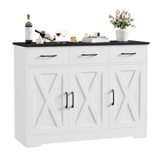 White Kitchen With Black Hardware