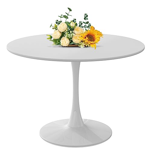 White Pedestal Kitchen Table: Stylish Round Dining Solutions for Small Spaces