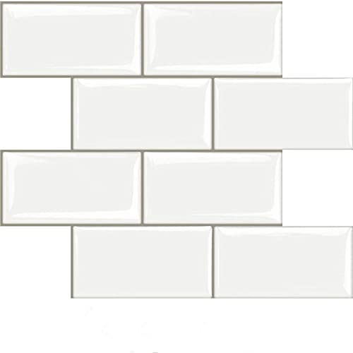 White Tile in Kitchen: Easy Peel and Stick Backsplash Ideas for Upgrade