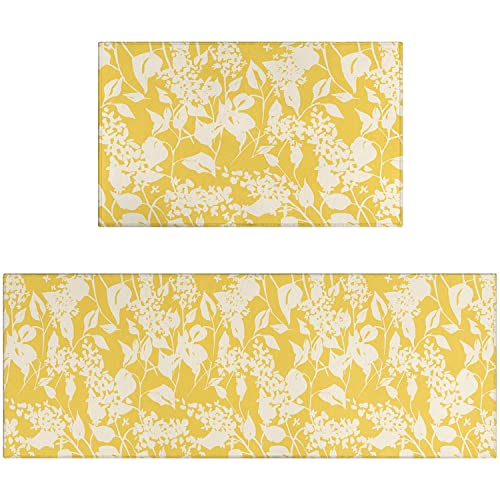 Yellow Floral Kitchen Rugs Amazon