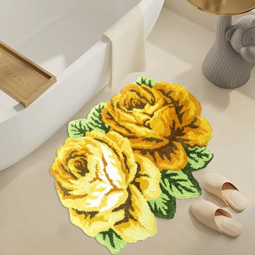 Yellow Rose Floral Kitchen Rugs Amazon: Brighten Your Home Decor Instantly